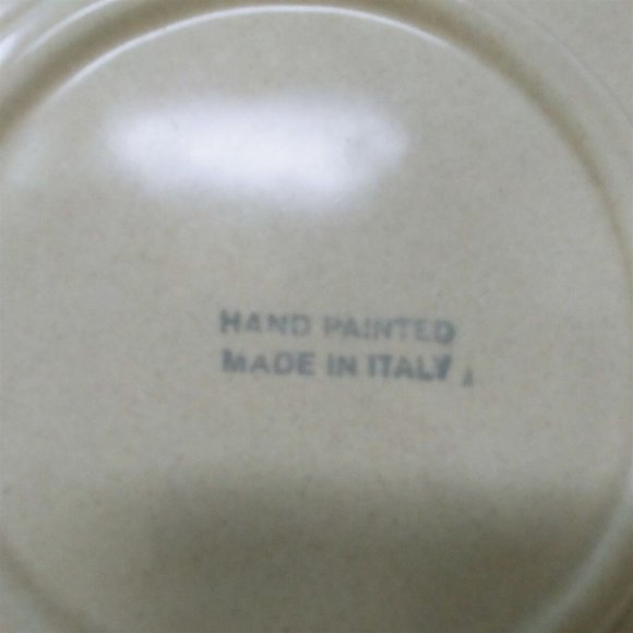 Serving Platter Hand Painted Bamboo Stalk Made in Italy 13.5" Vintage - Picture 3 of 5